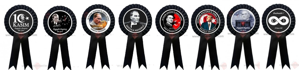 10 Kasım Atatürk'ü Anma Kokartları