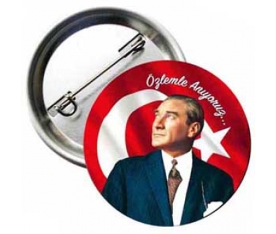 10 Kasım Özlemle Anıyoruz  Atatürk Rozeti