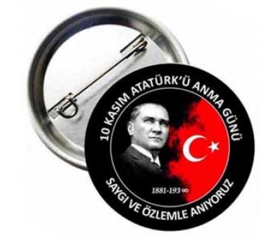 Atatürkü Anma  Haftası Yaka Rozeti